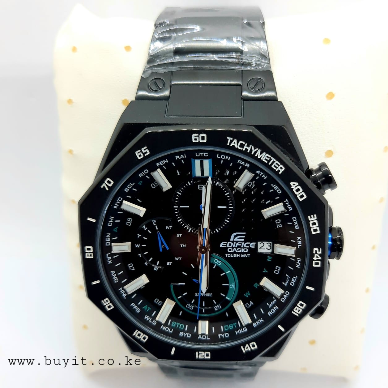 Black Casio Edifice Chronograph Timepiece